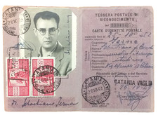 Rara tessera 1949 usato  Italia