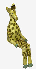 Prateleira de madeira vintage girafa folkart decoração safári babá comprar usado  Enviando para Brazil