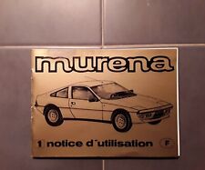 Matra murena. utilisation d'occasion  Le Luc