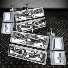 Farol + canto + para-choque cromado para 94-00 Chevy C10 C/K 1500 2500 3500 Tahoe, usado comprar usado  Enviando para Brazil
