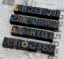 Alphabet 1.06 letterpress d'occasion  Expédié en Belgium