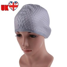 Boné de natação de silicone protetor auricular esporte boné de natação masculino feminino (prata) comprar usado  Enviando para Brazil