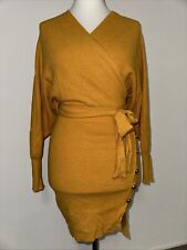 Strickkleid curry gürtel gebraucht kaufen  Berchtesgaden