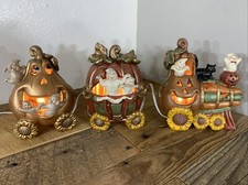 three 3 ceramic pumpkins for sale three 3 ceramic pumpkins for sale Santaquin