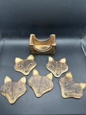 Set wooden fox for sale  Cheney