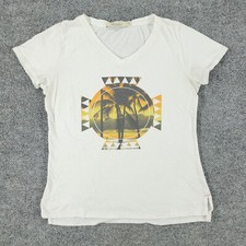 Usado, Camiseta Abbot Principal Feminina Pequena Branca Palmeiras Gráfica Manga Curta Top Adulto comprar usado  Enviando para Brazil