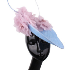 Chapéu de festa de casamento Fascinators Millinery aba larga peça de cabeça acessórios de cabelo, usado comprar usado  Enviando para Brazil