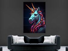 Unicorn trippy poster for sale  BOURNEMOUTH