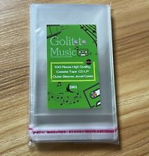 100 × New Cassette Jewel case Clear Plastic 3Mil Outer Sleeves Free Shipping comprar usado  Enviando para Brazil