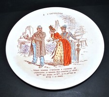 Luneville assiette parlante d'occasion  Bischheim