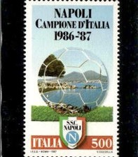 Francobollo napoli campione usato  Italia