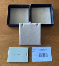 Bulgari scatola collana usato  Paderno Dugnano