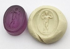PEQUENA FIGURA GEORGIANA CLÁSSICA ADONIS VIDRO SELO INTAGLIO c1800 comprar usado  Enviando para Brazil