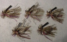 5 ~ Jewel Bait Co J-Lock 1/4 oz Finesse JIGS Gamakatsu Ganchos Verde Abóbora Doce comprar usado  Enviando para Brazil