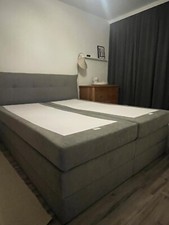 Boxspringbett grau 160x200 gebraucht kaufen  Hamburg
