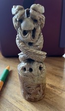 Vintage chinese soapstone for sale  GLASGOW