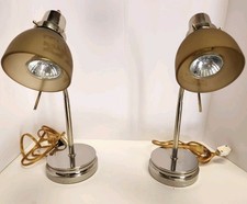 pair vintage lamps chrome for sale  Meadville