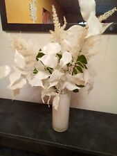 Kunstblume weisser vase gebraucht kaufen  Uedem