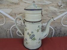 Cafetière émaillée fleurs d'occasion  Vendeuvre-du-Poitou