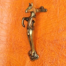 Usado, Maçaneta de porta em forma de cavalo de corrida estilo vintage feita à mão latão maçaneta de puxar janela comprar usado  Enviando para Brazil