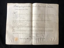 Documents royal parchemin d'occasion  Cannes