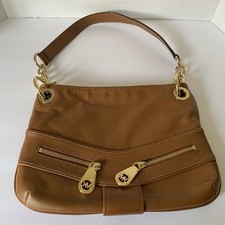Bolsa de ombro Michael Kors Jamesport marrom com zíper, usado comprar usado  Enviando para Brazil