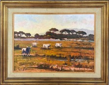 Olio tela paesaggio usato  Torrita di Siena