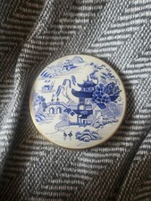 vintage stratton compact blue for sale  WOLVERHAMPTON