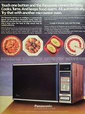 Anúncio impresso vintage 1984 Panasonic Genius forno micro-ondas grão de madeira programável  comprar usado Anúncio impresso vintage 1984 Panasonic Genius forno micro-ondas grão de madeira programável  comprar usado  Enviando para Brazil