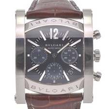 BVLGARI Assioma AA48SCH cronógrafo data mostrador marinho automático masculino I#139891 comprar usado  Enviando para Brazil
