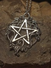 Pentagramm halskette silber gebraucht kaufen  Weida