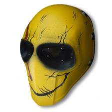 Máscara facial completa BB Paintball fibra de vidro (Yellow Smiley V3) máscara airsoft comprar usado  Enviando para Brazil
