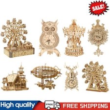 Holzpuzzle tischdeko uhr gebraucht kaufen  Versand nach Germany