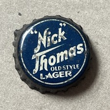 Usado, “Nick” Thomas Pré-Proibição, Garrafa de Cerveja Forrada de Cortiça, Tampa Dayton D12 comprar usado  Enviando para Brazil