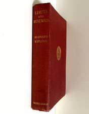 Limits And Renewals ; Rudyard Kipling - 1st Edition 1932 comprar usado  Enviando para Brazil