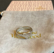 Anel VIVIENNE WESTWOOD prata Marybelle logotipo anel orbe Saturno tamanho 7~A29 comprar usado  Enviando para Brazil