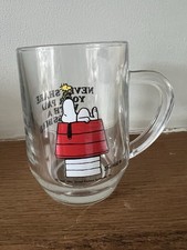 snoopy glass mug for sale  BURTON-ON-TRENT