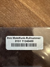 Einfache handynummer sim gebraucht kaufen  Bubenreuth