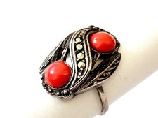 Nostalgischer ring koralle gebraucht kaufen  Hamburg
