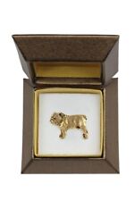 Bulldog, Bulldog Inglês I - Broche para Cachorro em Caixa Decorativa, Elegante Vergo, usado comprar usado  Enviando para Brazil