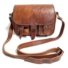 Vintage leather satchel for sale  CAMBRIDGE