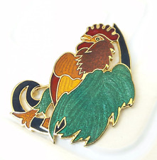 Vintage cockerel brooch for sale  GLASGOW