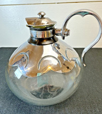 Chaleira de vidro Silex vintage FEITA NOS EUA 1920-49 prata cromada comprar usado  Enviando para Brazil