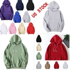 Pulôver masculino da moda liso com capuz casual moletom com capuz manga longa tops comprar usado  Enviando para Brazil