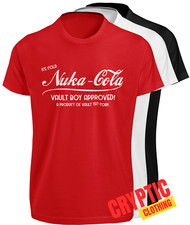 Camiseta FALLOUT Nuka Cola Engraçada Vintage Gráfico de Publicidade de Videogame NOVA CAMISETA comprar usado  Enviando para Brazil