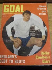 28/06/1969 Goal Soccer Weekly Magazine: No 47 (rasgado nas costas, lombada desgastada). Obrigado comprar usado 28/06/1969 Goal Soccer Weekly Magazine: No 47 (rasgado nas costas, lombada desgastada). Obrigado comprar usado  Enviando para Brazil