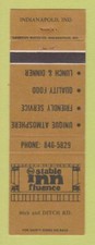 Capa Matchbook - Stable Inn Fluence Indianapolis IN, usado comprar usado  Enviando para Brazil
