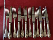 Garfo de faca Christofle 12 peças placa de prata excelente, usado comprar usado  Enviando para Brazil
