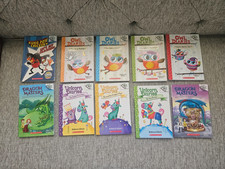 10 livros de brochura Scholastic Branches, Diairies de coruja, Unicórnio, Dragon Masters, Kun comprar usado  Enviando para Brazil