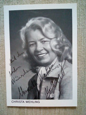 Christa wehling cartolina usato  Spedire a Italy